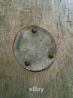 LARGE 24 68 LB Antique Wood And Metal Nautical Pulley