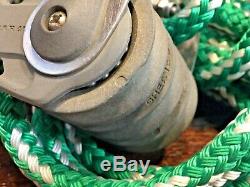 LEWMAR 40MM MAIN SHEET, VANG 51 PULLEY BLOCK/TACKLE With40' NEW LINE