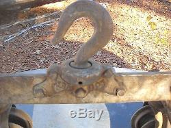 Louden Cast Iron Pulley System 4 Pulleys Stamped Pattened April 6, 1920 & # 1026