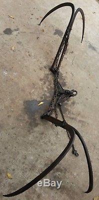 LOUDEN (IRON CLAW) Hay Trolley Carrier Grapple Forks Patina, Fairfield, Ia