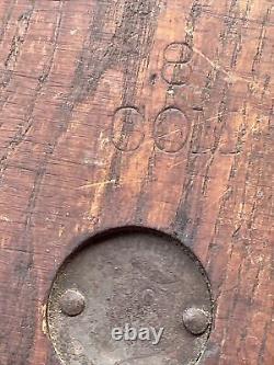 Large Antique Cast Iron Double-star Block TacklePulley Rare- Wood Wheel