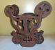 Large Antique Cast Iron PORTER Hay Trolley Great Patina Barn Find