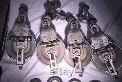 Lot of 4 Sherman Reilly XS-100-B Aluminum Pulley Cable Wire Snatching + Extras