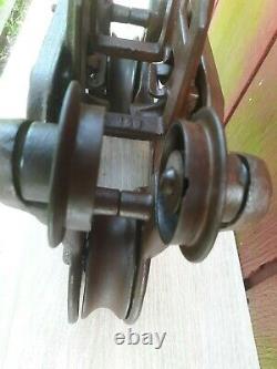+ Louden Standard Hay Trolley with Drop Preserved Barn Pulley Tool Vintage +