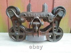 + Louden Standard Hay Trolley with Drop Preserved Barn Pulley Tool Vintage +