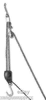 MANUAL ROPE BLOCK AND TACKLE PULLEY GAME HOIST TOOL LIFT PULLY RIGGING TOOL
