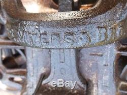 MYERS O. K. UNLOADER Cast Iron Hay Trolley Complete For Restoration BARN TROLLEY