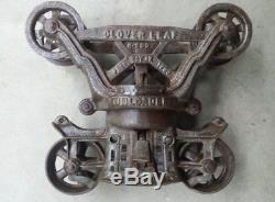 Myers Cloverleaf unloader hay trolley cast iron