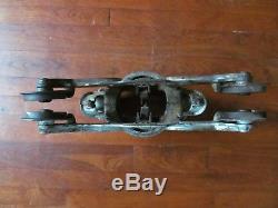 Myers Hay Trolley Barn Pulley Cast Iron Farm Tool Antique Hay Carrier Unloader