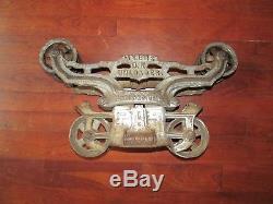 Myers Hay Trolley Barn Pulley Cast Iron Farm Tool Antique Hay Carrier Unloader