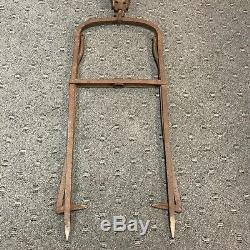 Myers O. K Unloader Antique Hay Barn Carrier Trolley withPulley & Hay Grabber