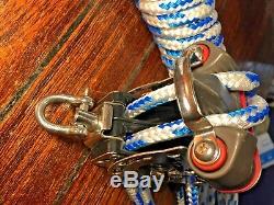 NEW HARKEN 330 TWO SPEED FINE/GROSS 41 MAIN SHEET, BLOCK AND TACKLE With40' LINE