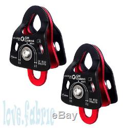 New Block and Tackle Systems 40kN Micro Double Pulley & Double Braid Rope