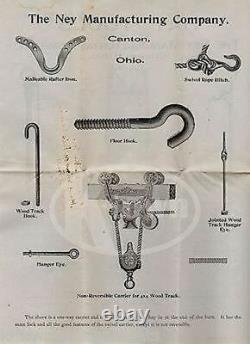 Ney Manufacturing Hay Tools Canton Ohio Antique Graphic Advertising Poster 1893