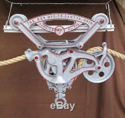 Ney Mfg Co 276 Hay Carrier Unloader Trolley+axle Lock Center Drop Pulley+track+
