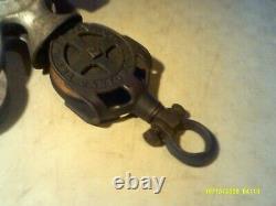 Ney Mfg Co Hay Carrier Trolley(44,45,46) +408 Center Drop Pulley Canton Ohio