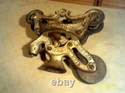 Ney Mfg Co Hay Carrier Trolley(44,45,46) +408 Center Drop Pulley Canton Ohio