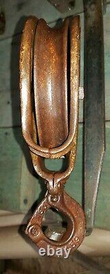 Nice Old A59 Louden Hay Trolley Rope Pulley