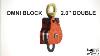 Omni Block 2 0 Double A Double Sheave Machined Swivel Pulley