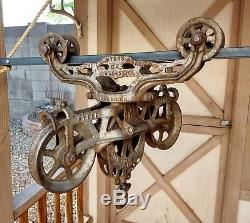 Original F. E. Myers O. K Unloader Hay Trolley & Drop Pulley Excellent Condi Lot B