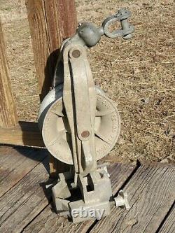 Pengo Lineman Pulley 2,500 lbs Vtg Stringing Snatch Cable Wire Telephone Pole