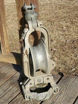 Pengo Lineman Pulley 2,500 lbs Vtg Stringing Snatch Cable Wire Telephone Pole