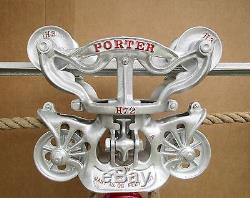 Porter Reversable Maleable Cast Iron Barn Hay Carrier-trolley & Drop Pulley