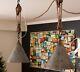 Pottery Barn Funnel Pendant Lamps Rustic Galvanized Block & Tackle Inductrial