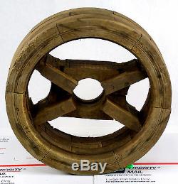 Primitive Wood 14 Flat Split Manufacturing Belt Adjustable Pulley Wheel 0011010