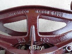 Rare Antique Hudson 77 Cast Iron Barn Trolley Hay Carrier Loader/unloader+pulley