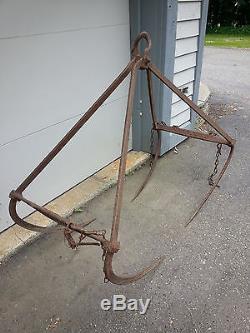 RARE LARGE Hay Carrier Grapple Forks Claw Trolley EAGLE E2