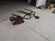 RARE VINTAGE. COMPLETE IRON HAY TROLLEY, elevator 4 point hay fork barn pulley