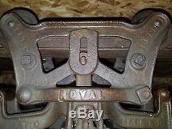 ROYAL by LOUDEN -Antique-Hay-Trolley-Barn-Pulley-Cast-Iron-Farm-Tool-BEAUTIFUL