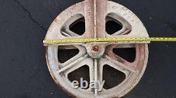 Rare 31 Vintage Rowe Machine Works No 20 Commercial fishing pulley