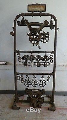 Rare Antique Louden Feed/Farm Store Cast Iron Display- Louden & Ney Hay Trolley