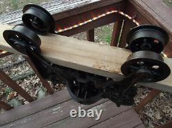 Rare Milwaukee Hay Tool Co. Boomer Hay Trolley with Drop Pulley, SHIPS FREE