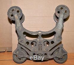Rare Provan's patent 1898 hay trolley antique steam punk lamp industrial tool