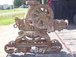 Rare Vintage Adjustable Hay Trolley, Berg Equipment Corp. Marshfield, Wisconsin, An