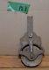 Rare antique 1800's cast iron & wood barn pulley collectible mark 20 G. B Weeks