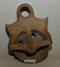 Rare antique Beardsley Patent July 23 1861 collectible early pulley barn display