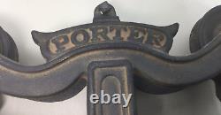 Replica Vintage Rustic PORTER H70 Cast Iron Hay Trolley Light Fixture Part NICE