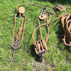 Rigged Block and Tackle Vintage