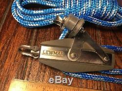 SCHAEFER/LEWMAR MAIN SHEET, VANG 31 PULLEY BLOCK/TACKLE With30' NEW LINE