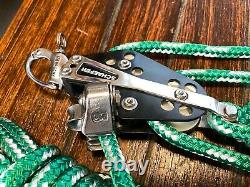 SCHAEFER SNAP SHACKLE MAIN SHEET, VANG 41 PULLEY BLOCK & TACKLE, With40' NEW LINE