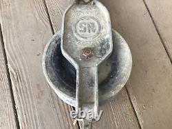 Sherman & Reilly Model XS-100-A Aluminum Snatch Block Pulley Used Chattanooga