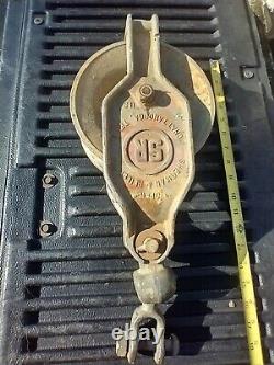 Sherman & Reilly Model XS-100-A Aluminum Snatch Block Pulley Used Great shape