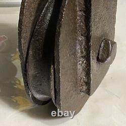 Shipwreck iron pulley