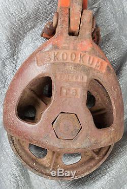 Skookum Timken Snatch Block Tackle Pulley T8 Fully Functional (OS2)