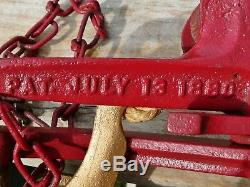 Tool 1880 Wire Tightener Fence Stretcher CAST IRON Elwood DeKalb ILL Farm Ranch
