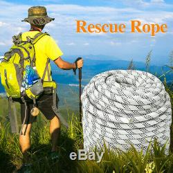 Twin Sheave Block +Tackle 7500Lb Pulley System 150-250Ft 1/2 Double Braid Rope
